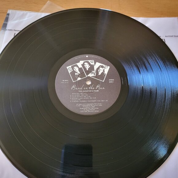 Paul McCartney & Wings - Band on the Run - 1973 Apple SO-3415 Rock Vinyl LP LPC - Picture 7 of 11